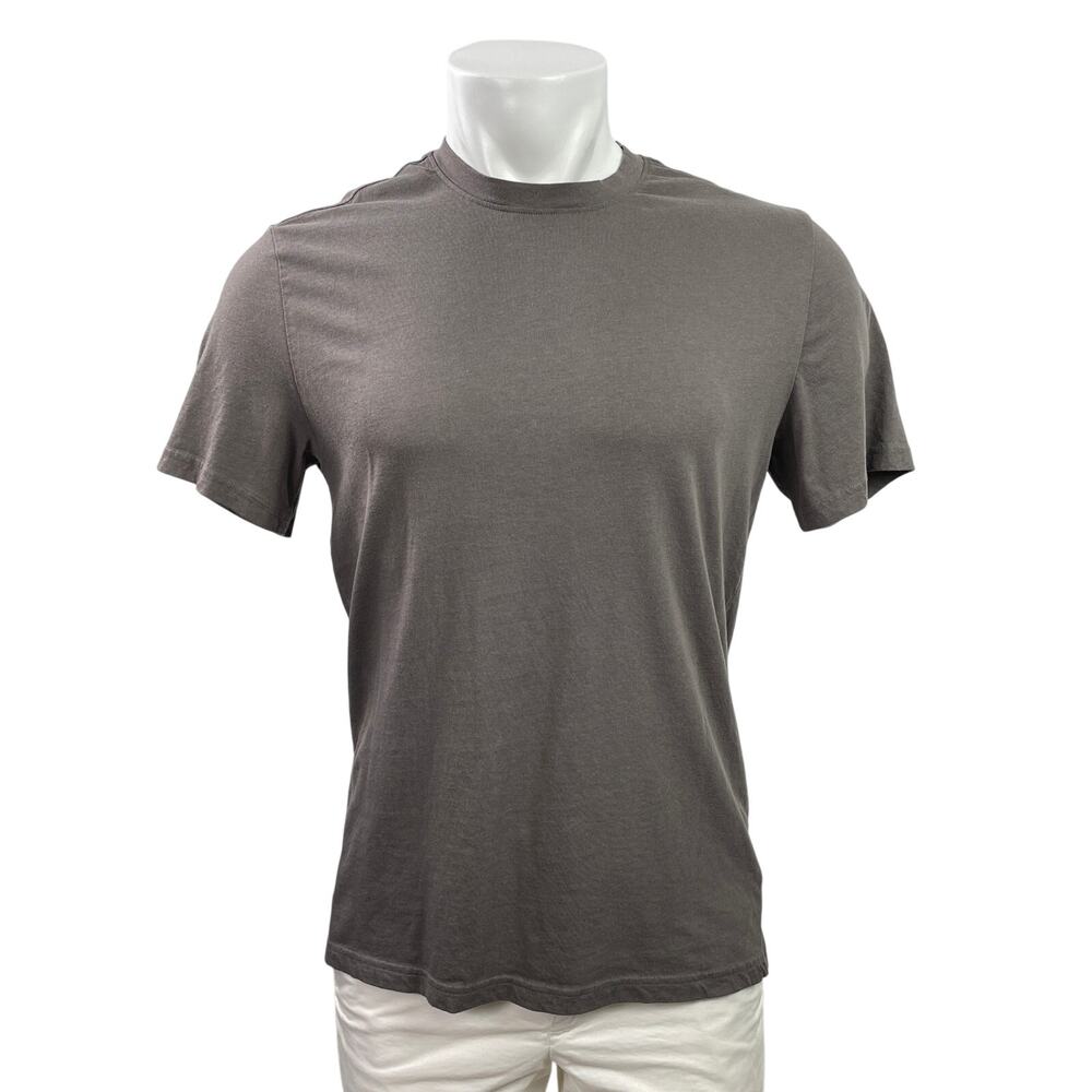 Quince Men's Gray Short Sleeve Crew Neck Casual Basic Tee T-Shirt Top Size M
